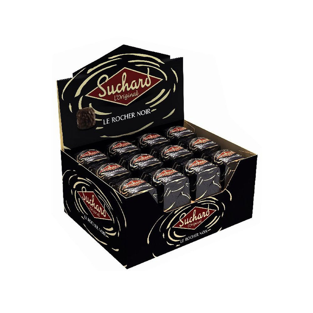 Suchard - Rocher de chocolat noir avec éclats de noisettes (35g)