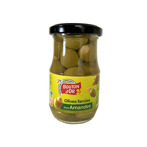 Olives vertes farcies amandes 180 ml