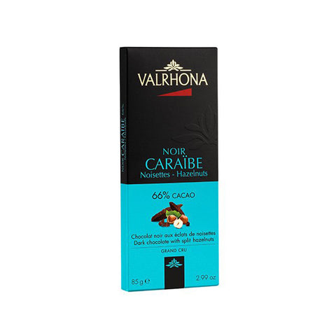 Tablette Caraibe 66% cacao éclats de noisettes 85g